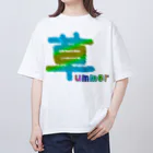 さっぱっぱの草ummerロンググラス オーバーサイズTシャツ