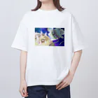 ポメラニ屋の宇宙ポメラニアン年賀絵 Oversized T-Shirt