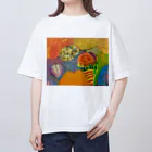 ムスメアートのOil art 2 オーバーサイズTシャツ