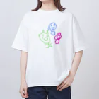 くまこの子供画伯【冬】 オーバーサイズTシャツ