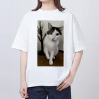 飴色の猫の紋さん(ペロリ) オーバーサイズTシャツ