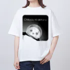 ZERO POINT 銀座のChikyuu ni akitano 白 オーバーサイズTシャツ