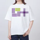 toitoi shopのogori 叶え星紋様(パープル・グリーン) オーバーサイズTシャツ