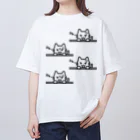 楽猫楽描しげ屋のシャーシャー Oversized T-Shirt