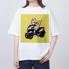 スマイル@クアッカワラビーライダーの旅するクアッカワラビー(Yellow) オーバーサイズTシャツ