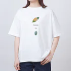 shiga-illust-sozai-goodsのふなずし 〈滋賀イラスト素材〉 オーバーサイズTシャツ