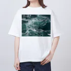 ばにらびいんず(鳥)の海 オーバーサイズTシャツ