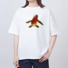 acobi'sのこっち見てる違う金魚 オーバーサイズTシャツ