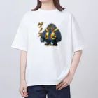 つつじの土木怪獣ゲノス オーバーサイズTシャツ