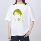 isuta ism.online shopの頬杖女子 オーバーサイズTシャツ