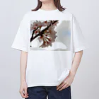 ムーンライトのイラスト風SAKURA Oversized T-Shirt