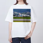 ムーンライトの飛行機 オーバーサイズTシャツ