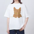 cuchito cuchitoのひょっこり顔出し猫　茶トラ オーバーサイズTシャツ