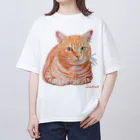 ジュノの秘密のアトリエのレッドタビー／Juno オーバーサイズTシャツ