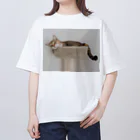 gaga_the_catのねむいガガ オーバーサイズTシャツ