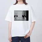 富士見さくらねこ応援団　チャリティー部の猫達の時間 Oversized T-Shirt