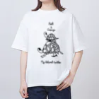 クジラデザインのジョージとボルト Oversized T-Shirt