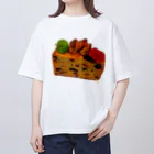 世界お菓子ばなしの心ときめくフルーツケーキ オーバーサイズTシャツ