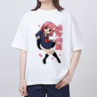 あめまふ　SHOPの平成学園 Oversized T-Shirt