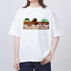 A33の恐竜わちゃわちゃ オーバーサイズTシャツ