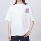 けあうさSHOPの春だ桜だバンザイ3匹けあうさ オーバーサイズTシャツ