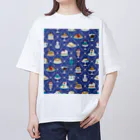 ナカノハテナの𝐊𝐢𝐬𝐬𝐚 𝐏𝐚𝐭𝐭𝐞𝐫𝐧 Oversized T-Shirt