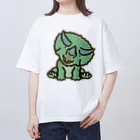 segasworksのトリケラちゃん（お座り）首傾げ オーバーサイズTシャツ