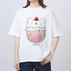 pecori ぺこりの桜のしろくまクリームソーダ オーバーサイズTシャツ