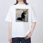 ハネ(🦄)のねこ猫ネコ オーバーサイズTシャツ