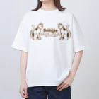 音楽酒場 ブギのブギ猫シンメトリー Oversized T-Shirt