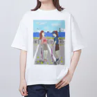 Meguuuのテニスラブペア Oversized T-Shirt