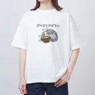 もちたぷ商店 -SUZURI店-のゴマスリアザラシ Oversized T-Shirt