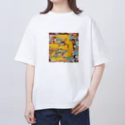 nukaga artの出会い Oversized T-Shirt