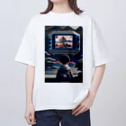 マッケンデジタルワールドのネオ浮世絵盆栽：サイバーパンクアーケードアドベンチャー for オタク Oversized T-Shirt