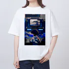 マッケンデジタルワールドのネオ浮世絵盆栽：サイバーパンクアーケードアドベンチャー for オタク Oversized T-Shirt