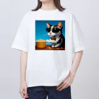 じょんすたいるのPopcorn Cat Oversized T-Shirt