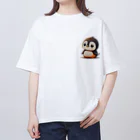 チビアニメのチビペンギン Oversized T-Shirt