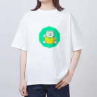 はっさくまの日用品のはっさくまのてへぺろダイヤモンド Oversized T-Shirt