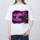 Vibrant Novaのsyber punk girl#2 オーバーサイズTシャツ