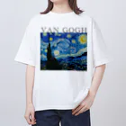 MUGEN ARTのゴッホ / 星月夜　The Starry Night 世界の名画 Oversized T-Shirt