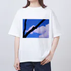 みずあめあいすのセミシルエット×青空 Oversized T-Shirt