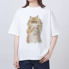 トコロコムギのおねだりにゃんこ Oversized T-Shirt