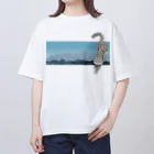 mofful.のユキヒョウ - 山脈 オーバーサイズTシャツ