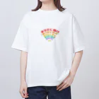 三毛猫ムタくんの虹色ありがとねん王冠Ver Oversized T-Shirt