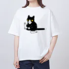 ふじひとのくつした猫 Oversized T-Shirt