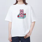 みつまめこshopの可愛いお料理 オーバーサイズTシャツ