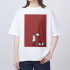 ato__kのチャイナパンダ オーバーサイズTシャツ