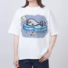 ひよこ男爵とまだむにゃんのごまふあざらにゃん Oversized T-Shirt