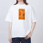 iroasobi_artのtexture_happy Oversized T-Shirt