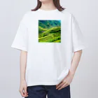 dolphineの日本の原風景　棚田 Oversized T-Shirt